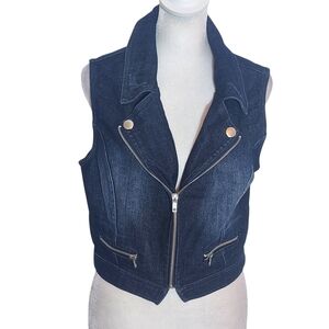 Urban Groove Dark Wash Denim Vest Size Medium